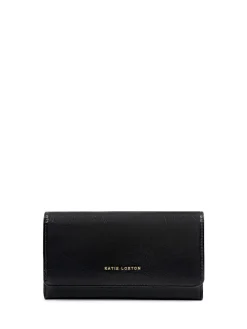 Katie Loxton Black Zea Patent Crackle Cross-Body Purse