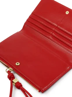 Katie Loxton Red Large Arden Braided Wristlet Purse Hot