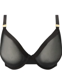 KBX Black Zadie DD+ Non Pad Plunge Bra Best