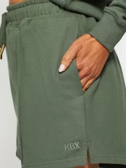KBX White Jessica Shorts Green Discount