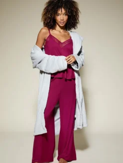 KBX Red Ada Modal Long Leg Cami Set Discount