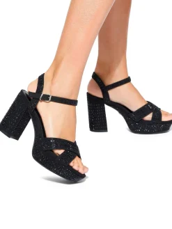 KG Kurt Geiger Fleur Platform Sandals Black