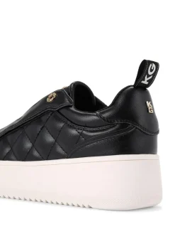 KG Kurt Geiger Lighter Laceless Quilt Trainers Black Sale