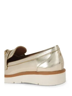 KG Kurt Geiger Gold Morly Tassel Shoes Sale