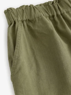 Next 100% Cotton Bermuda Shorts Khaki Green Online