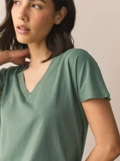 Next Short Sleeve Pyjamas Khaki Green Clearance