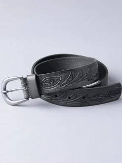Lakeland Leather Embossed Belt Black Discount