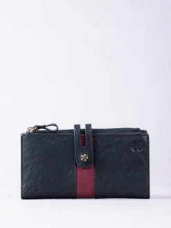 Lakeland Leather Hartsop Leather Double Zip Purse Black Hot