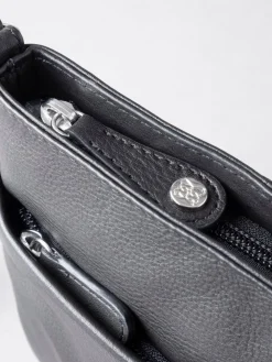 Lakeland Leather Lowther Cross-Body Bag Black