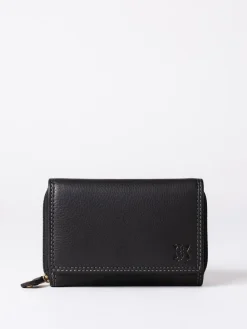 Lakeland Leather Black Small Purse New