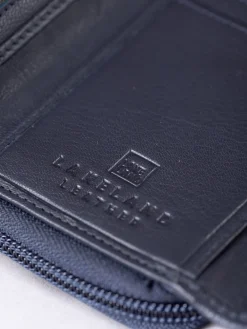 Lakeland Leather Blue Medium Icon Stud Tab Purse Discount