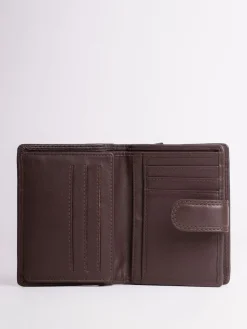 Lakeland Leather Brown Small Tab Purse Hot