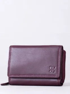 Lakeland Leather Burgundy Small Purse New