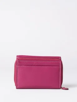 Lakeland Leather Cranberry Small Purse Hot