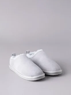 Lakeland Leather Ladies Sheepskin Clog Winter Slippers Grey Outlet