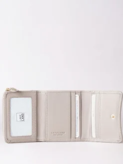 Lakeland Leather Grey Small Leather Flapover Purse Best