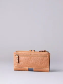 Lakeland Leather Hartsop Leather Double Zip Purse Natural Sale
