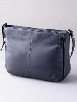 Lakeland Leather Ambleside Cross-Body Bag Navy Outlet