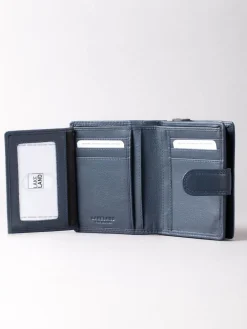 Lakeland Leather Navy Blue Small Tab Purse Discount