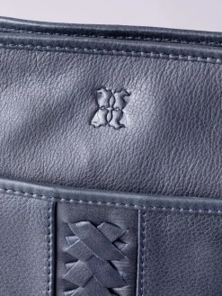 Lakeland Leather Farlam Cross-Body Bag Navy