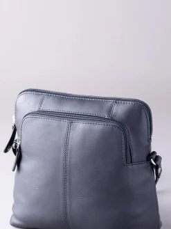 Lakeland Leather Raven Cross-Body Bag Navy