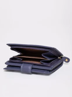 Lakeland Leather Purple Small Tab Purse Clearance