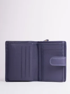 Lakeland Leather Purple Small Tab Purse Clearance