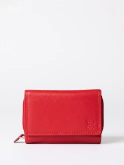 Lakeland Leather Red Small Purse Hot