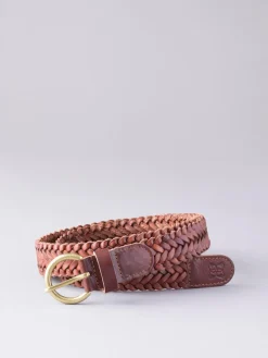 Lakeland Leather Waverton Woven Belt Tan Best