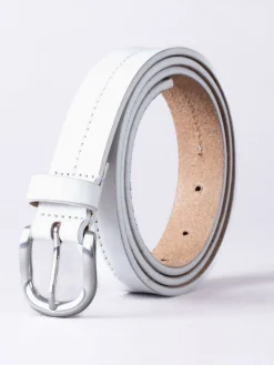 Lakeland Leather White Kendal Belt Sale