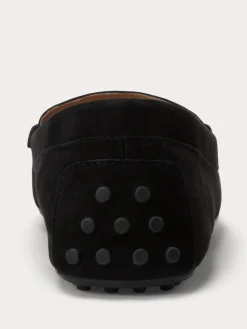 Lauren Ralph Lauren Barnsbury Suede Loafers Black Hot