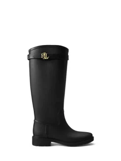 Lauren Ralph Lauren Portiah Rubber Tall Rain Boots Black Best