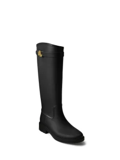 Lauren Ralph Lauren Portiah Rubber Tall Rain Boots Black Best