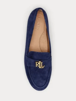 Lauren Ralph Lauren Blue Averi III Suede Loafers Hot
