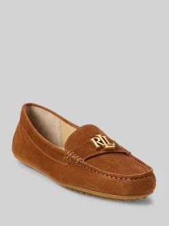 Lauren Ralph Lauren Barnsbury Suede Loafers Tan Brown Online