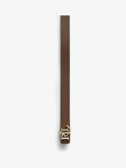 Lauren Ralph Lauren Tan Brown Reversible Monogram Belt