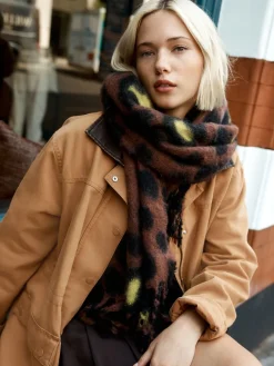 Next Leopard Print Heavyweight Blanket Scarf New