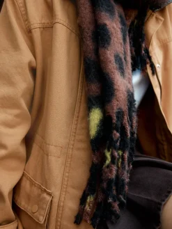 Next Leopard Print Heavyweight Blanket Scarf New