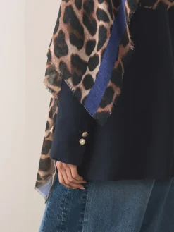 Next Leopard Print Lightweight Scarf