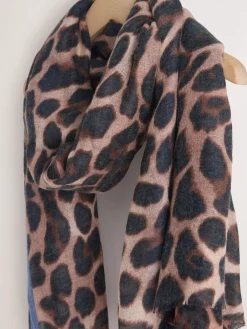 Next Leopard Print Lightweight Scarf