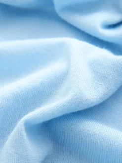 Next 100% Merino Wool N.Premium Roll Neck Jumper Light Blue Hot