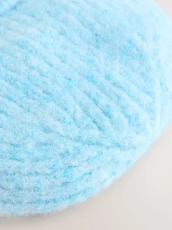 Next Light Blue Ribbed Beanie Containing Wool Hat Hot