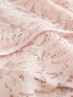 Next Light Pink High Leg Ultimate Comfort Lace Knickers 2 Pack Hot