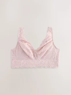Next Non Pad Non Wire Total Support Lace Bra Light Pink Best