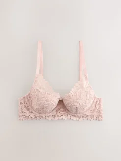 Next Light Pink Pad Balcony Lace Ultimate Comfort Bra Outlet