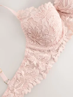 Next Light Pink Pad Balcony Lace Ultimate Comfort Bra Outlet