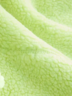 Next Active Borg Hooded Jacket Lime Green Outlet