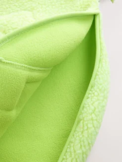 Next Active Borg Hooded Jacket Lime Green Outlet