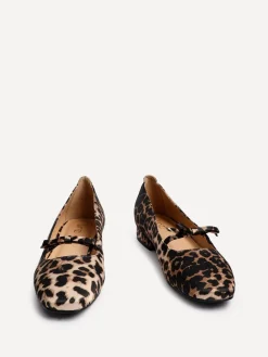 Linzi Cressida Ballet Pumps With Bow Detail Animal Sale