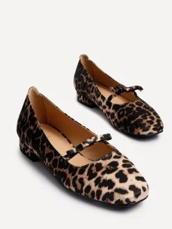 Linzi Cressida Ballet Pumps With Bow Detail Animal Sale